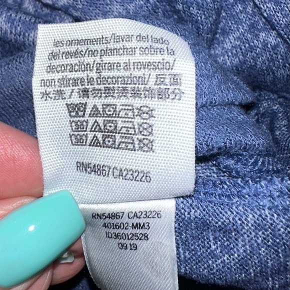 PINK by Victoria’s Secret ‘Love Pink’ Blue Soft & Thin Crew Neck - Size M - Picture 7 of 11